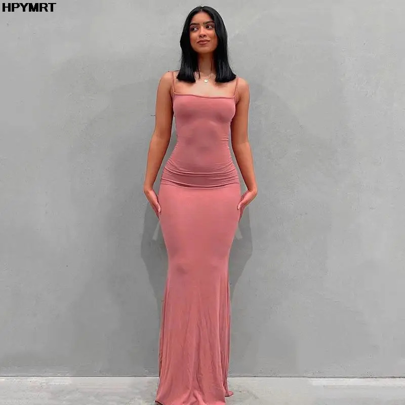 Strap Backless Long Maxi Dresses Party Club Vacation Outfits Women Sexy Casual Summer Dress Wholesale Slim Female 260623
