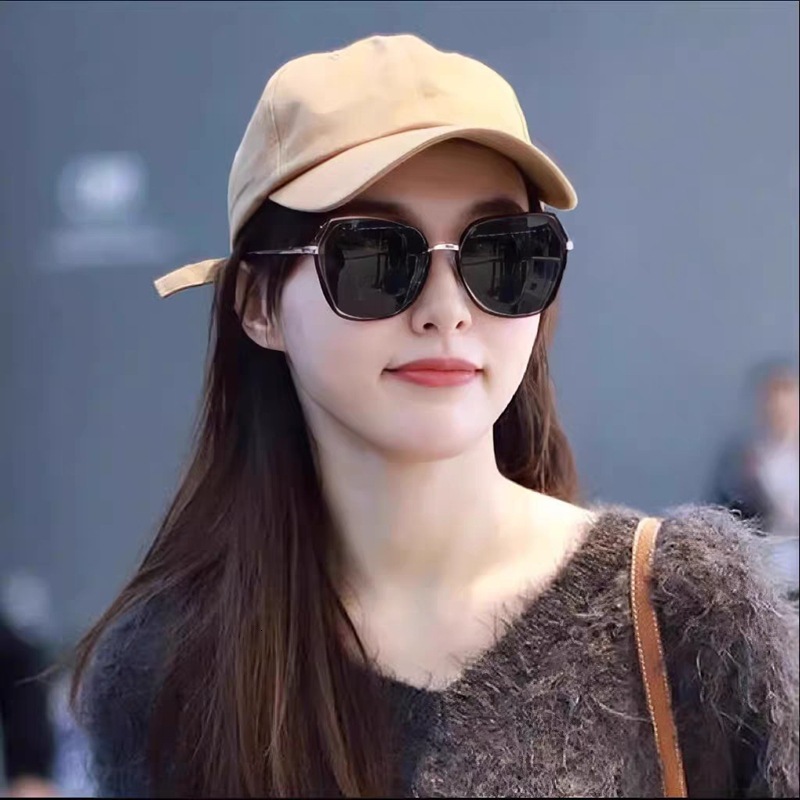 2026 new polarized fashionable sunglasses for daily commuting tourism and vacation uv protection big face fashionable slimming effect highend eyepie
