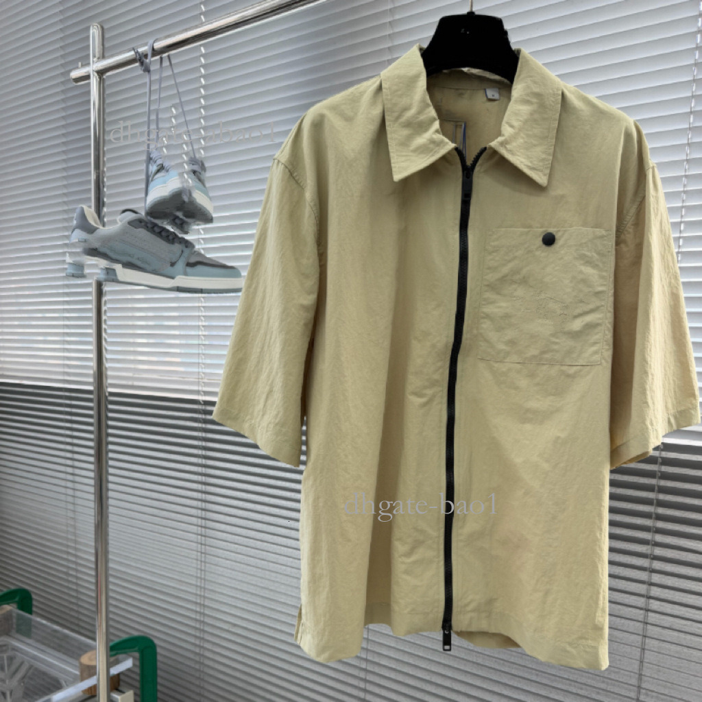 Designer 2026 Summer New Casual Fashion Short-Sleeve Shirt With Embroidered Logo On The Chest 419f