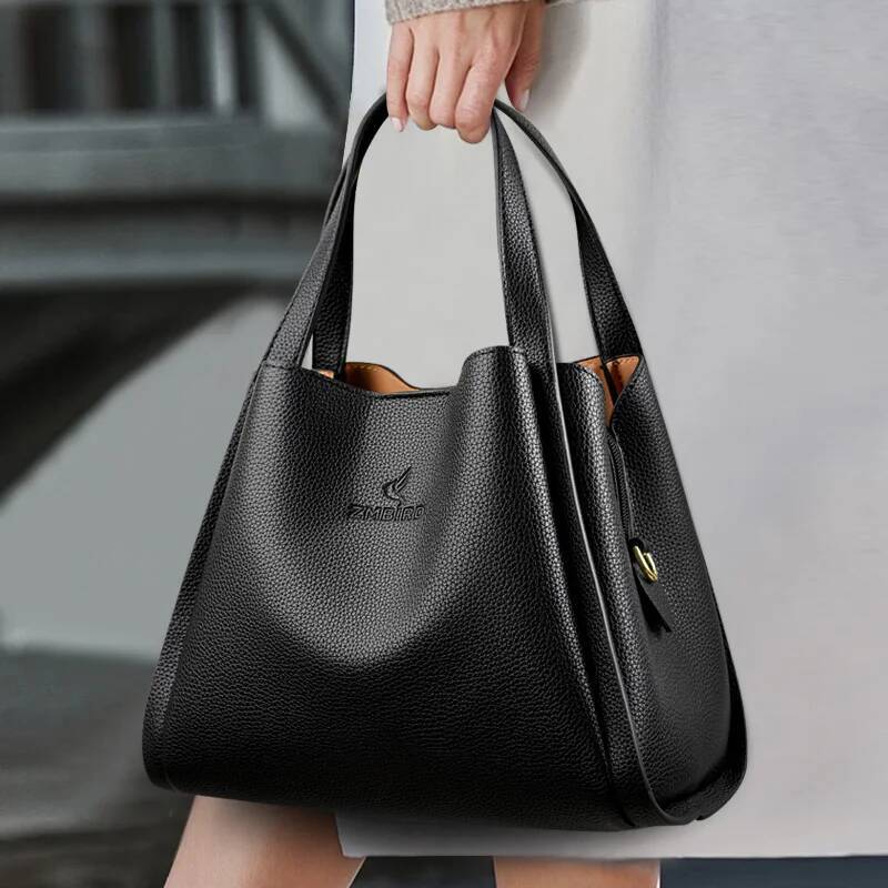 2026 Genuine Brand Soft Leather Top-Handle Bags Female Handbags Women Shoulder Crossbody Totes Messanger Bag Large Capacity Big Sac