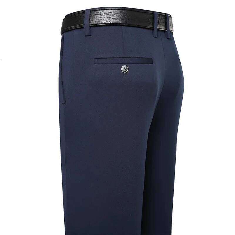 Men's Trousers Stretchy Suit Summer Spring Casual Business Breathable Comfortable Loose Straight Formal Pants W260624