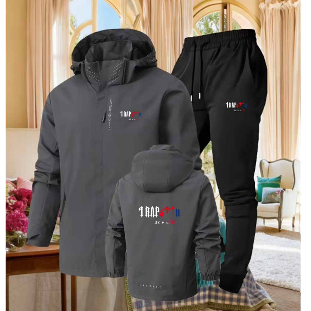 Men's Tracksuits 2026 Fashion Autumn Winter Trousers Hoodie Zipper Jacket Two-piece Jogging Suit M-3XL Track Field Sports