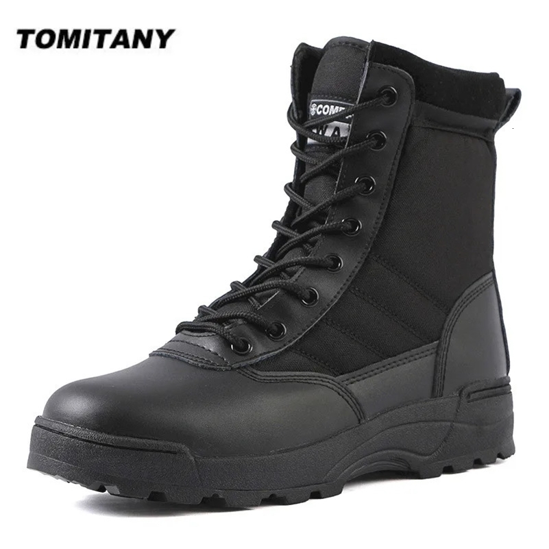 Tactical Boots Men Boots Special Force Desert Combat Boots Outdoor Hiking Boots Ankle Shoes Men Work Safty Shoes 260610ww