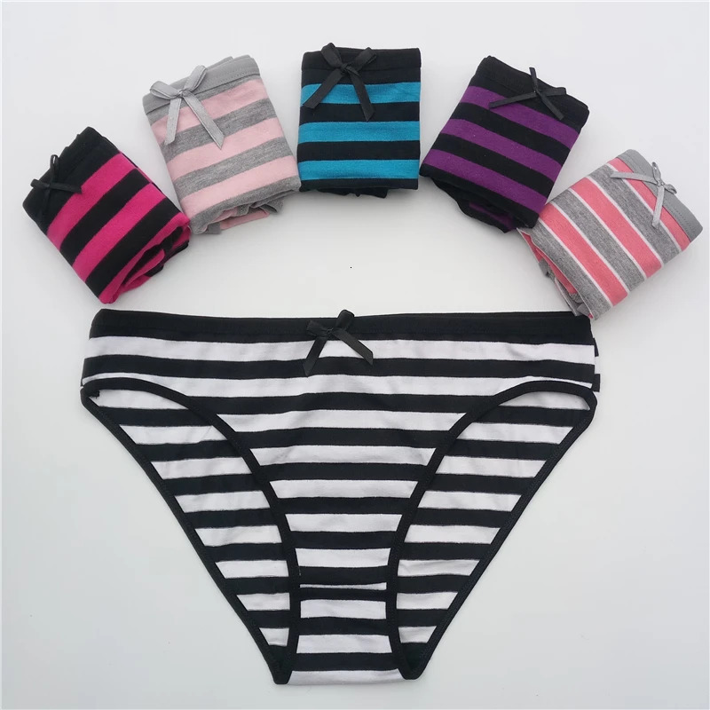 Womens cotton panties Girl Briefs Ms cotton underwear bikini underwear sexy Ladies Briefs 5 Pcs/set 260622