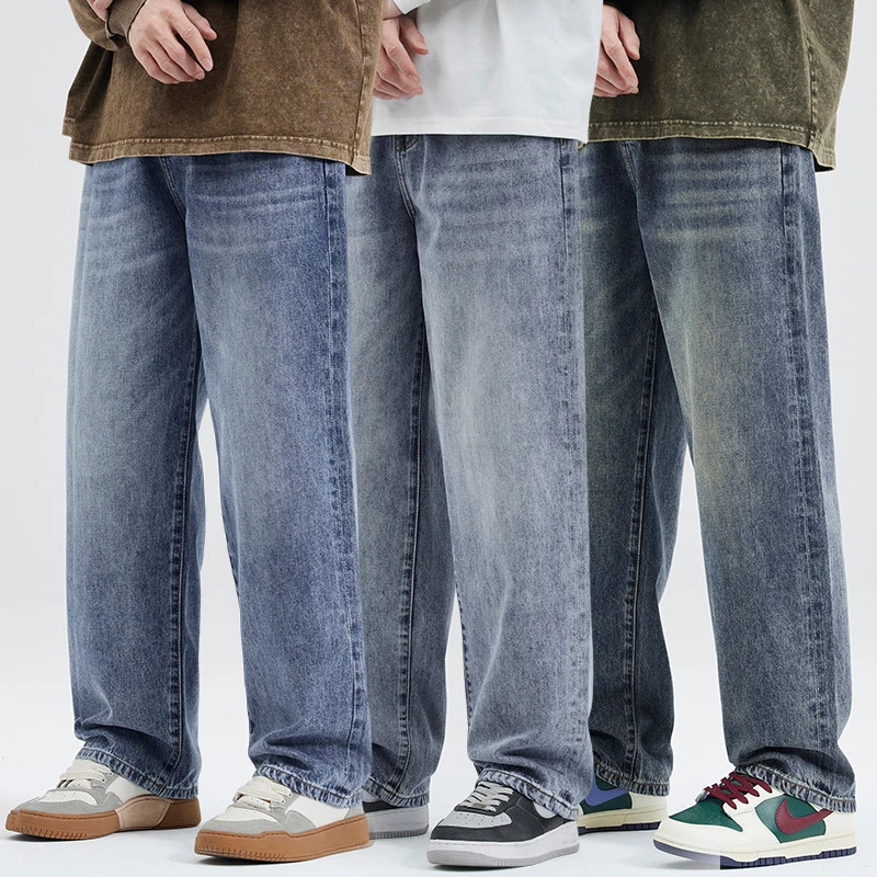 Y2k Jeans larghi vintage da uomo dritto moda streetwear pantaloni in denim larghi abbigliamento maschile pantaloni larghi oversize coreano 260622