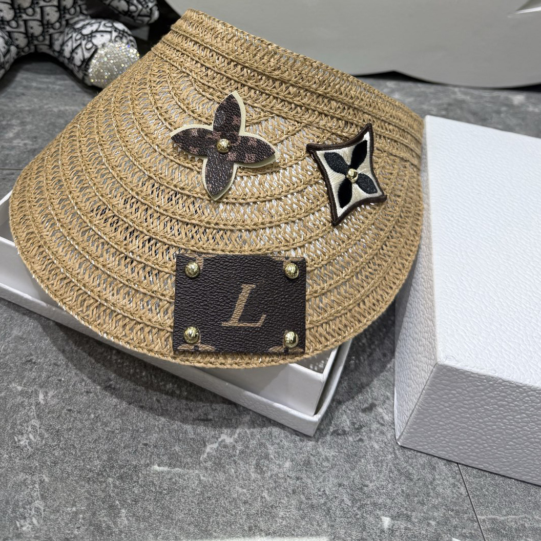 Luxury Designer Visors Cap for Women Lastest Hight Quality Casual Summer Visor Sunshade Fashion Letters Designer Hat Outdoor Daily Outfit Party
