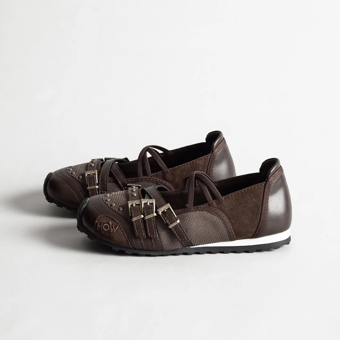 Womens Mary Jane Flat Shoes with Bow Cross Band Soft Bottom Leather Surface Retro Ballet Style Casual Footwear Summer Season 260623