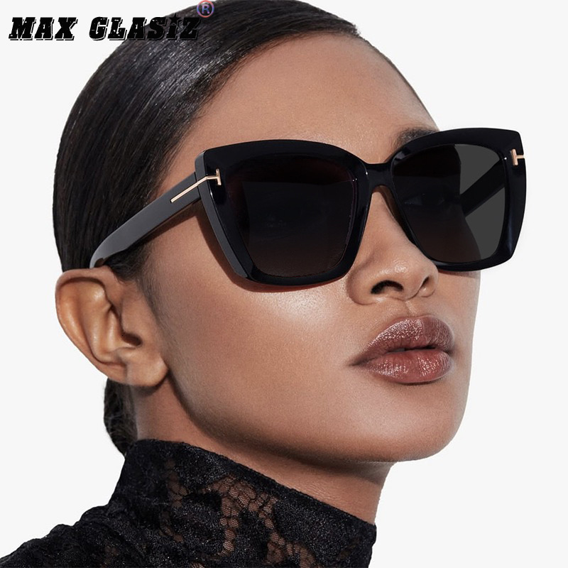 New Stylish European American Style Large-Frame Sunglasses Women, Trendy High-End, Versatile For Street Photography And Driving, With UV Protection