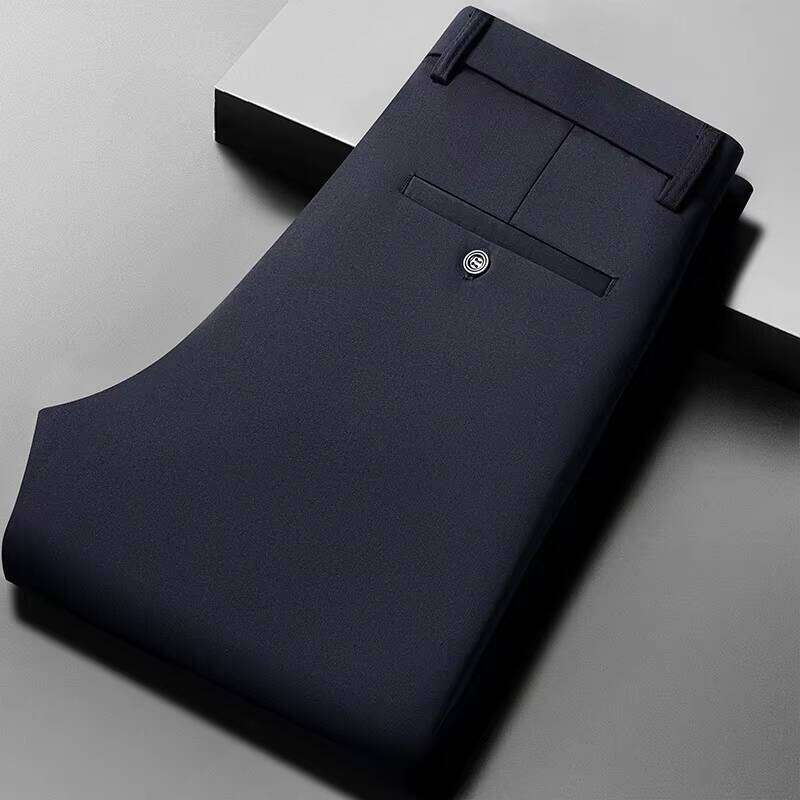 Men's Four-Way Stretch Business Spring/Autumn Formal Dress Trousers Elastic Comfortable Casual Pants W260624
