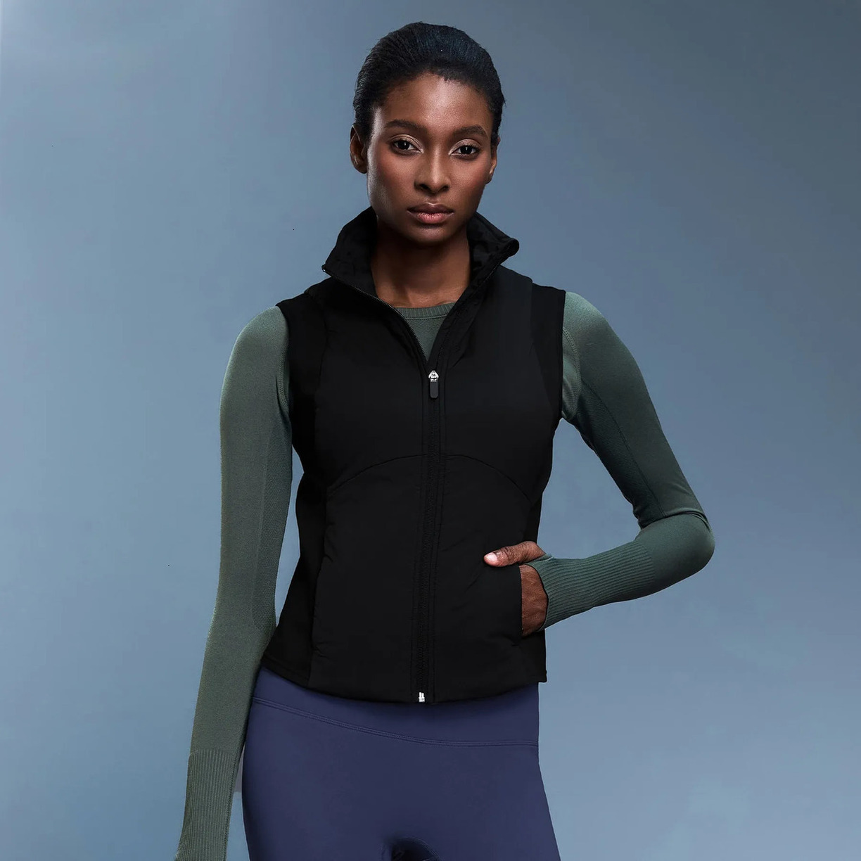 2026 Gym Clothe Set Windproof Women Cropped Cotton Vest outdoor Autumn Winter Warm Stand Collar Jacket Casual Short Thick Outwear Female Puffer Coat