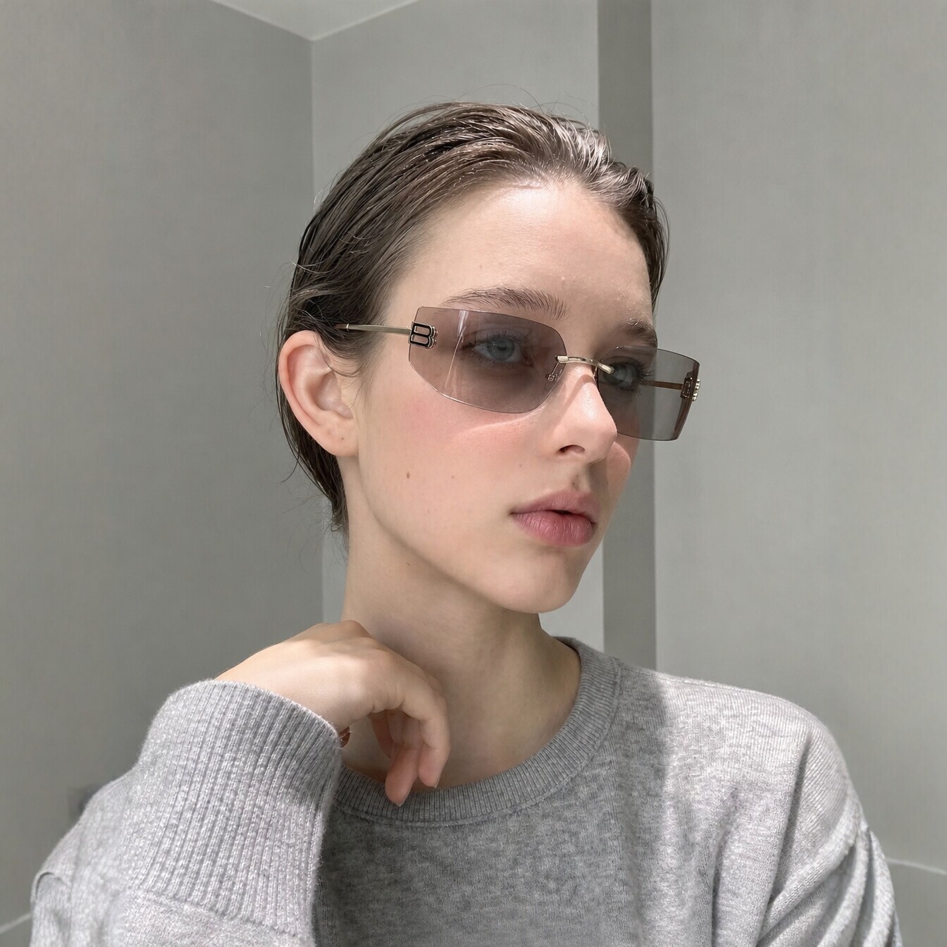 Luxury Premium Fashion Sunglasses 2026 New Frameless High-End UV Protection Street Style Sunglasses, Unisex, Versatile, Fashionable And Cool