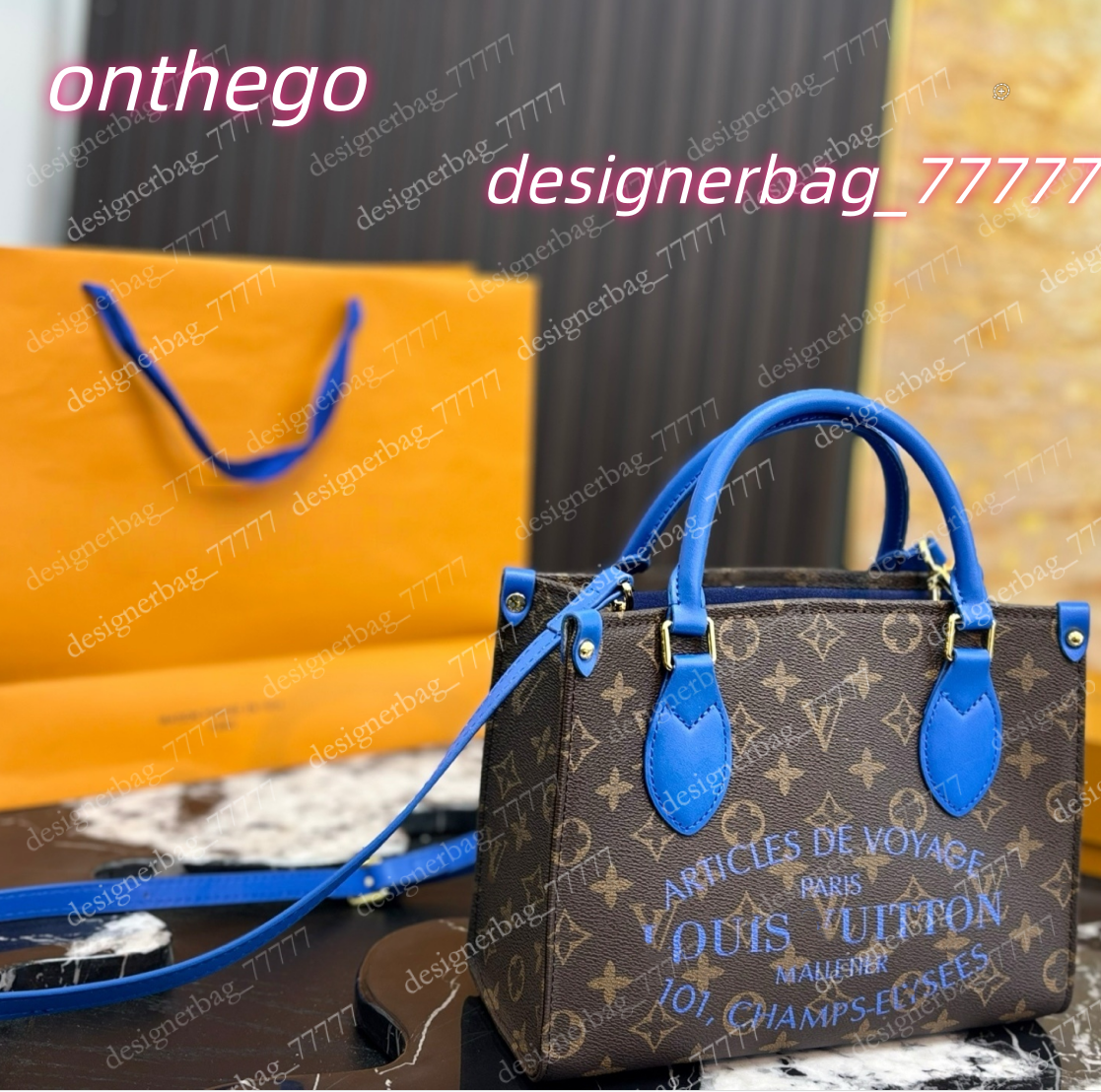 Designer Women's Limited Edition On the Go Crossbody Large Capacity Shopping Bag Salt Series Retro College Style Daily Travel Single Shoulder H