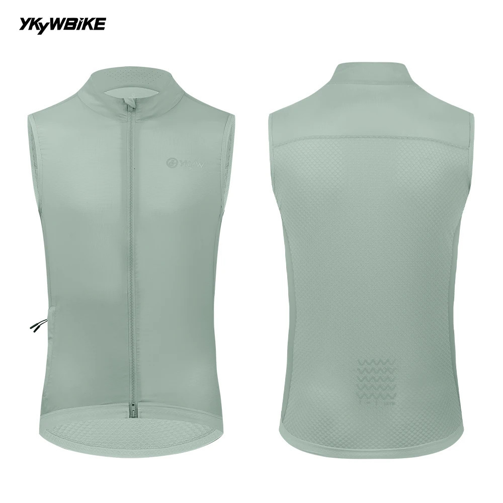 YKYW Windproof Waterproof Mens Pro Cycling Vest UPF50 Sleeveless Waistcoat Windbreaker MTB Bike Clothing Bicycle Jacket 260623