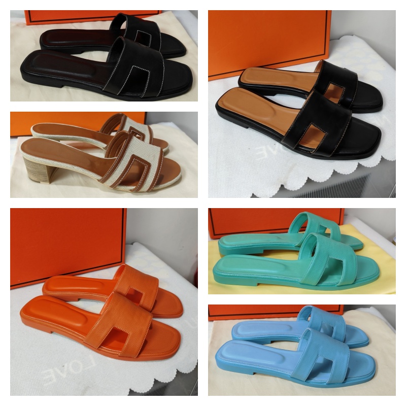 fashion women sandale oran sandals designer slippers platform slidesshoes bottom fur flip ps summer casual beach sandal real leather top quality-image-942179982