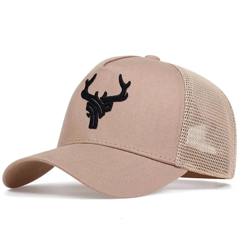 Mens Casual Baseball Caps Spring And Summer Big Head Bib Caps High Deer Head Hats Mens Outings Sun Protection 260624