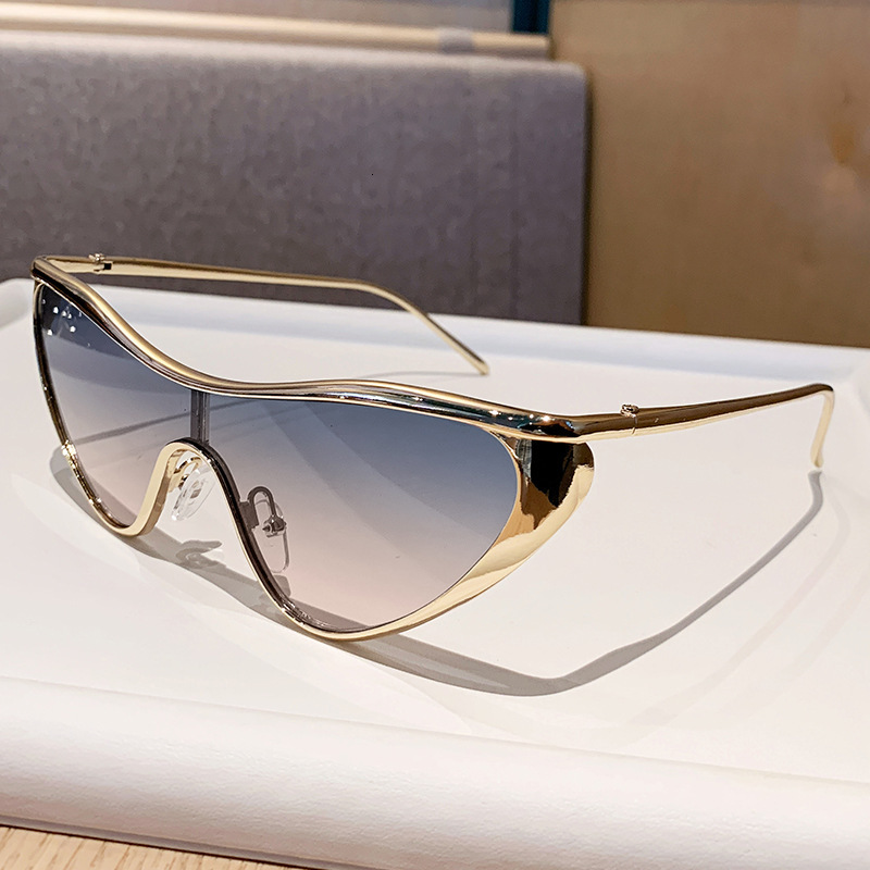 Luxury Brand Designer Sunglasses 2025 New European And American Fashion Retro Cat-Eye Women, Unique Trendy Sun Protection Sunglasses For Men