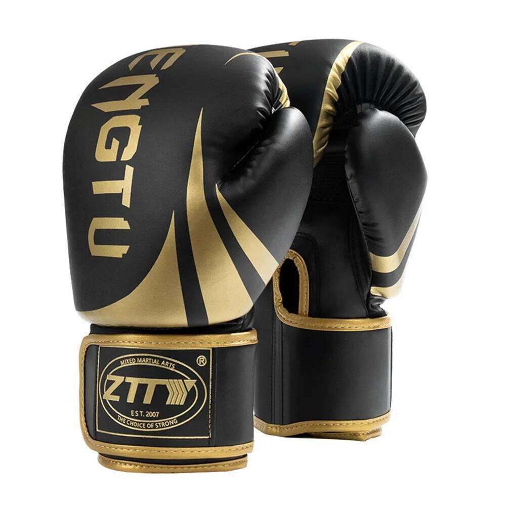 Men and Women PU Leather Breathable Design Kickboxing MMA Fighting, Workout Gloves for Boxing W260624