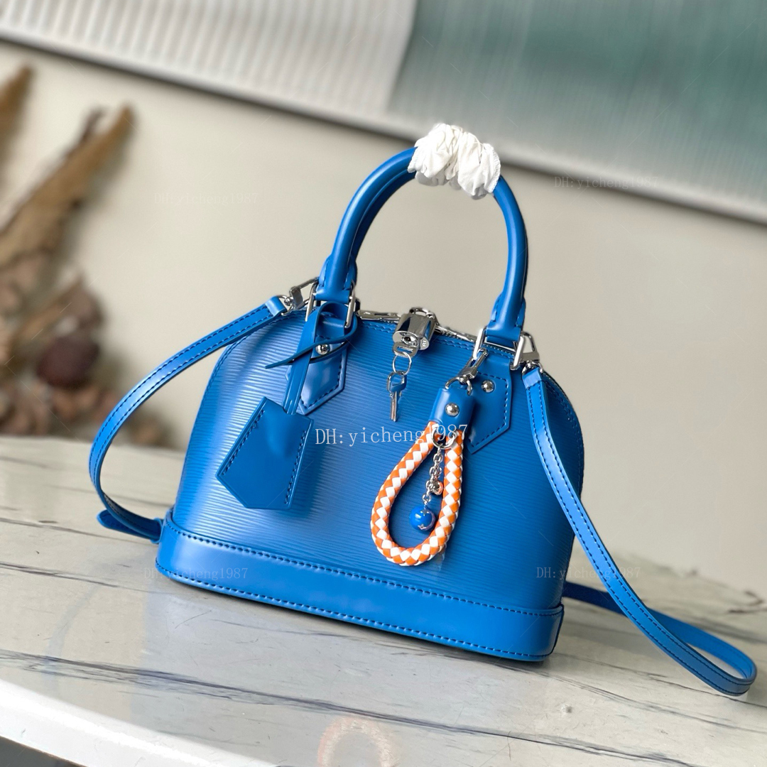 Mirror Quality Luxury Designer Epi Leather BB Shell Bag Women Top Handle Shoulder Crossbody Satchel Purse Lock Charm 23.5cm VL004