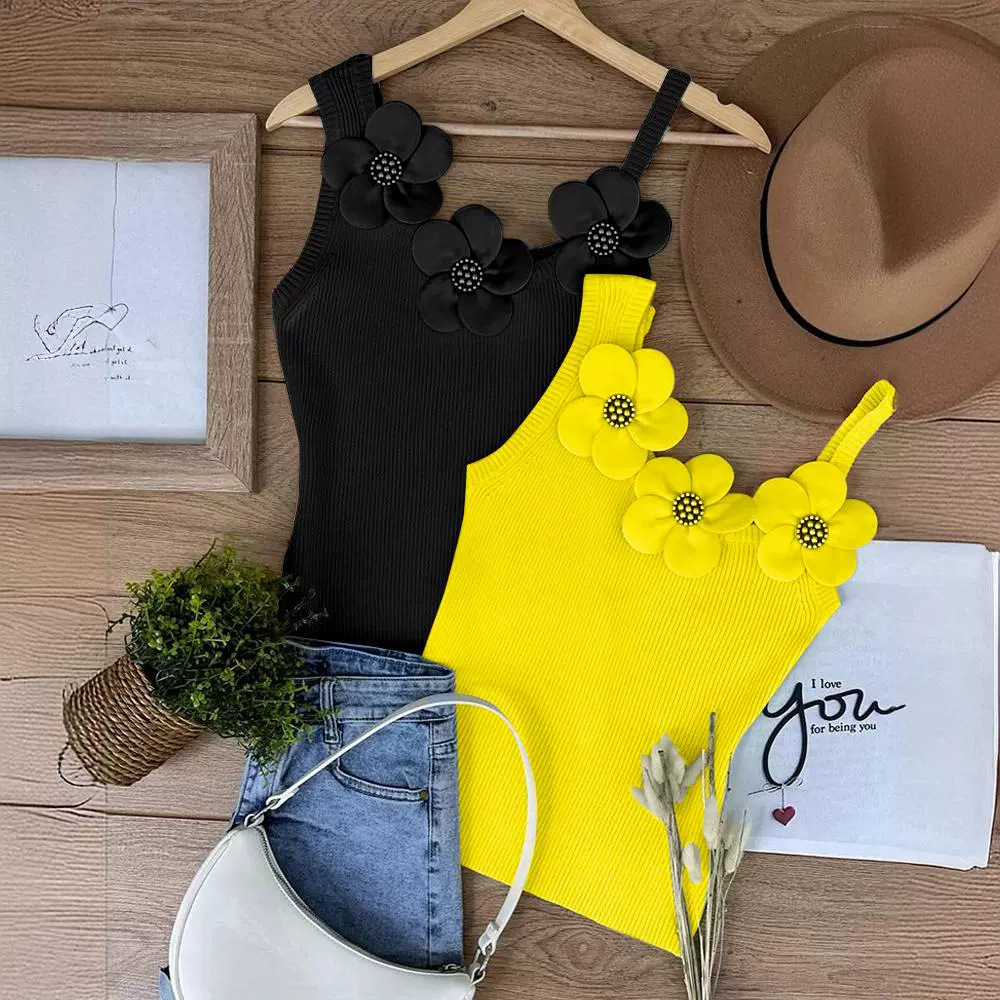 Womens Camisole Top Womens Floral Print Tight Slim Fit Soft Sleeveless Layer Base For Women Daily Layering Party Holiday Outfits