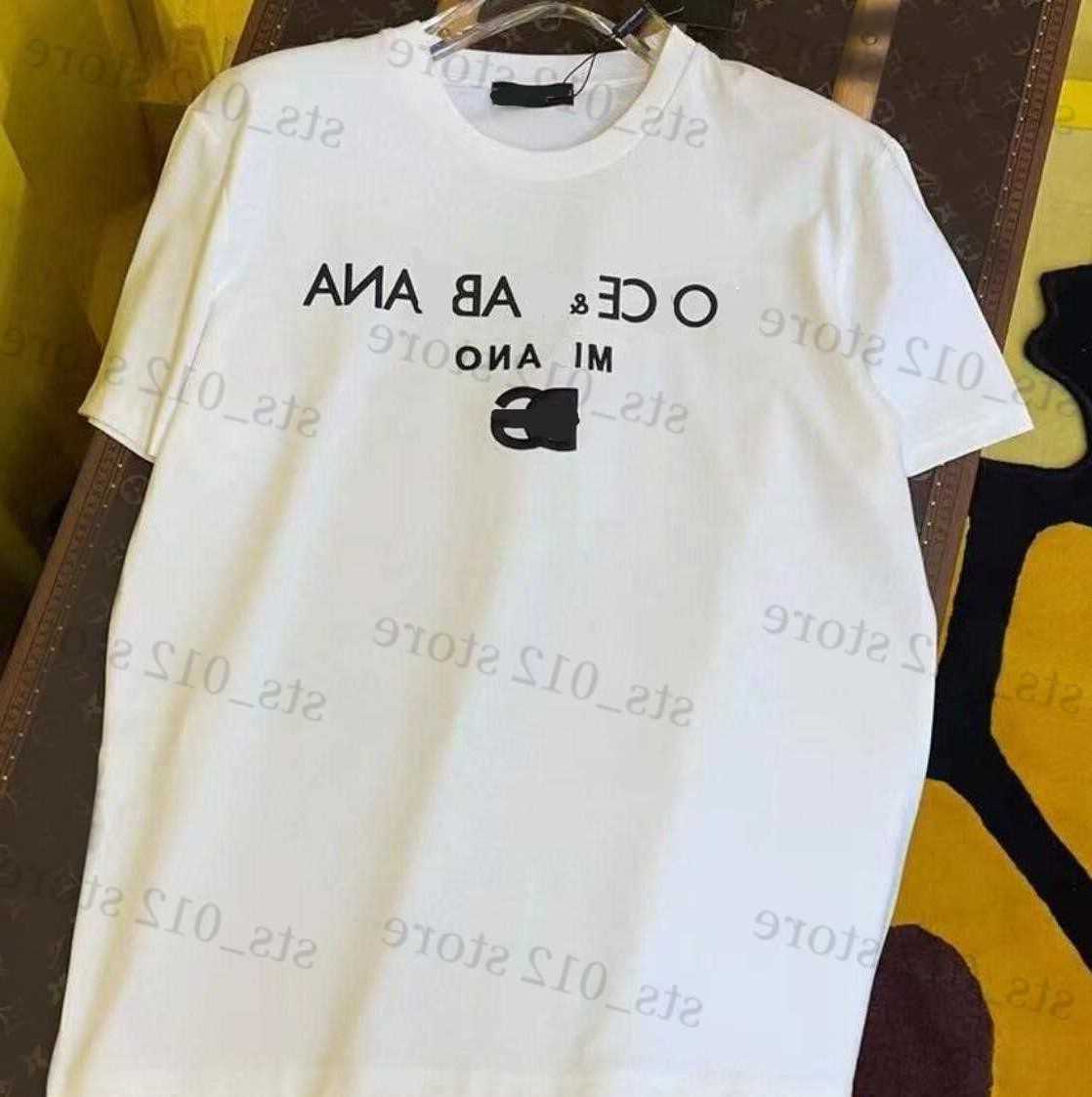 T-Shirts Mens Luruxy Plus Ts Mens T-Shirt Summer Letter Printing Short Fashion Handsome Short Slve Simple Casual Splice T-shirt Half Slve L26623