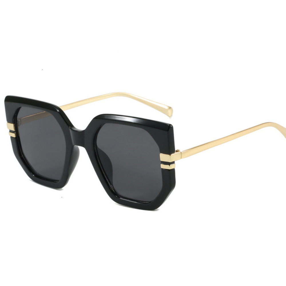 High Street Elite Sunglasse Oversized Square Sunglasses UV400 Protection Luxury Designer Geometric Polygon Shades, Fashion Eyewear for Driving Trave