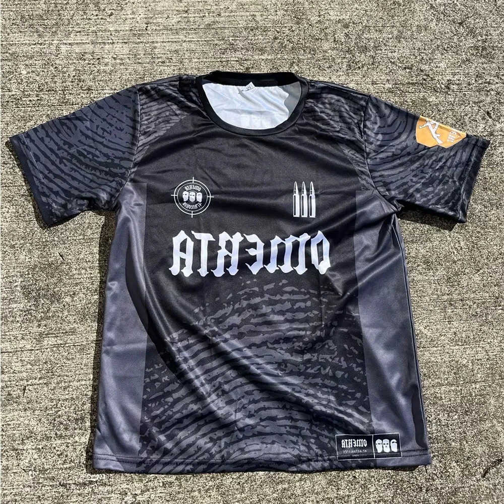 47 Omerta jersey boxing uniform summer outdoor sports quick drying breathable T-shirt mens and womens hip-hop T-shirt L26623