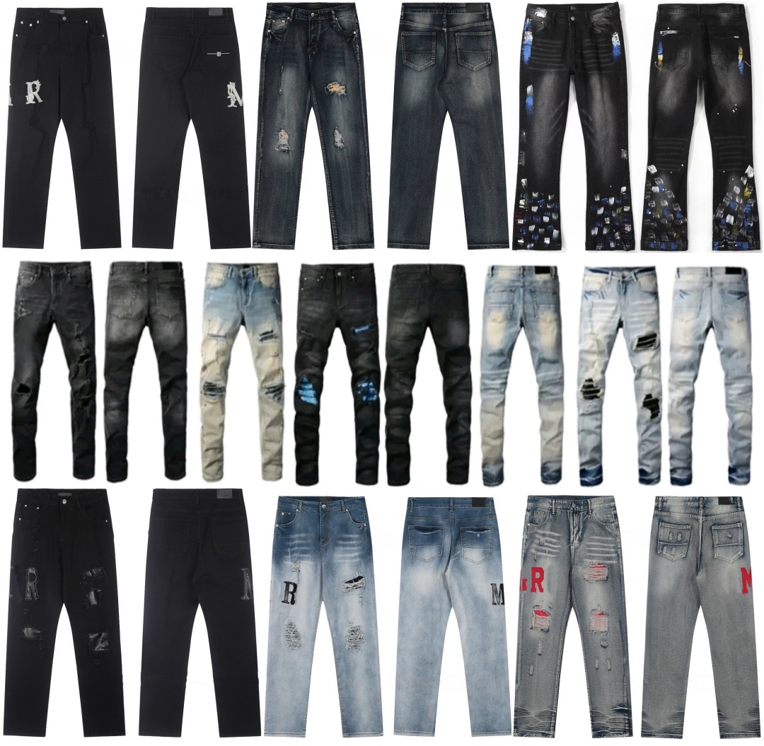 baggy jeans men designer jeans for mens skinny denim pants high quality luxury slim fit hole casual jeans baggy sweatpants designers joggers pants t