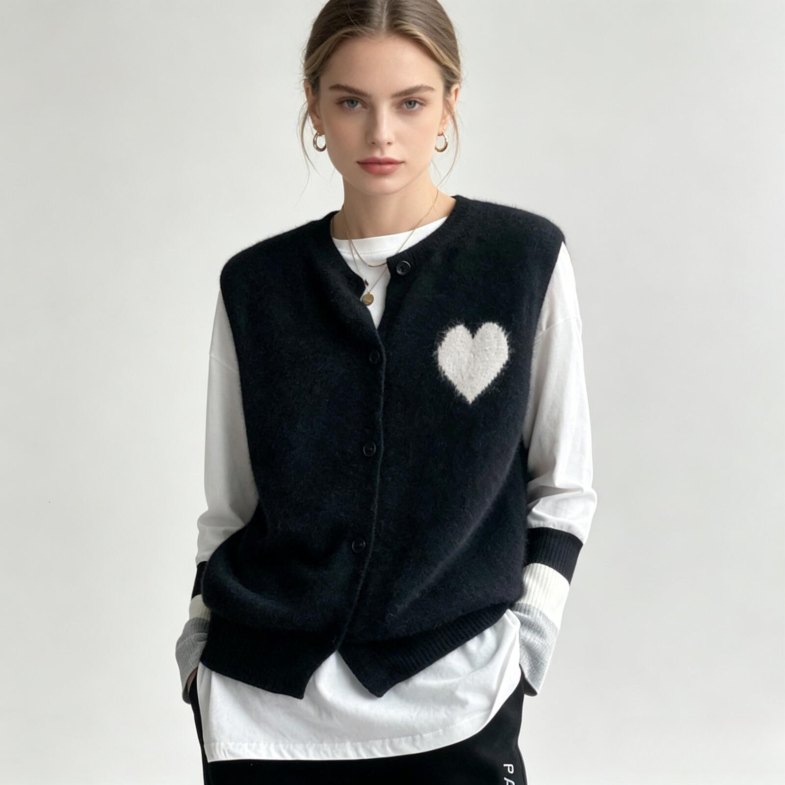 Womens Knit Cardigan Womens Black Cashmere Thin Soft Wool Knit Outerwear For Women Daily Spring Autumn Shopping Banquet Outfits