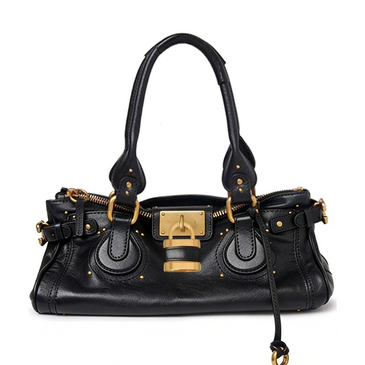High quality classic retro distressed lock hand-held casual crossbody bag, 2026 spring/summer new model, large capacity for women