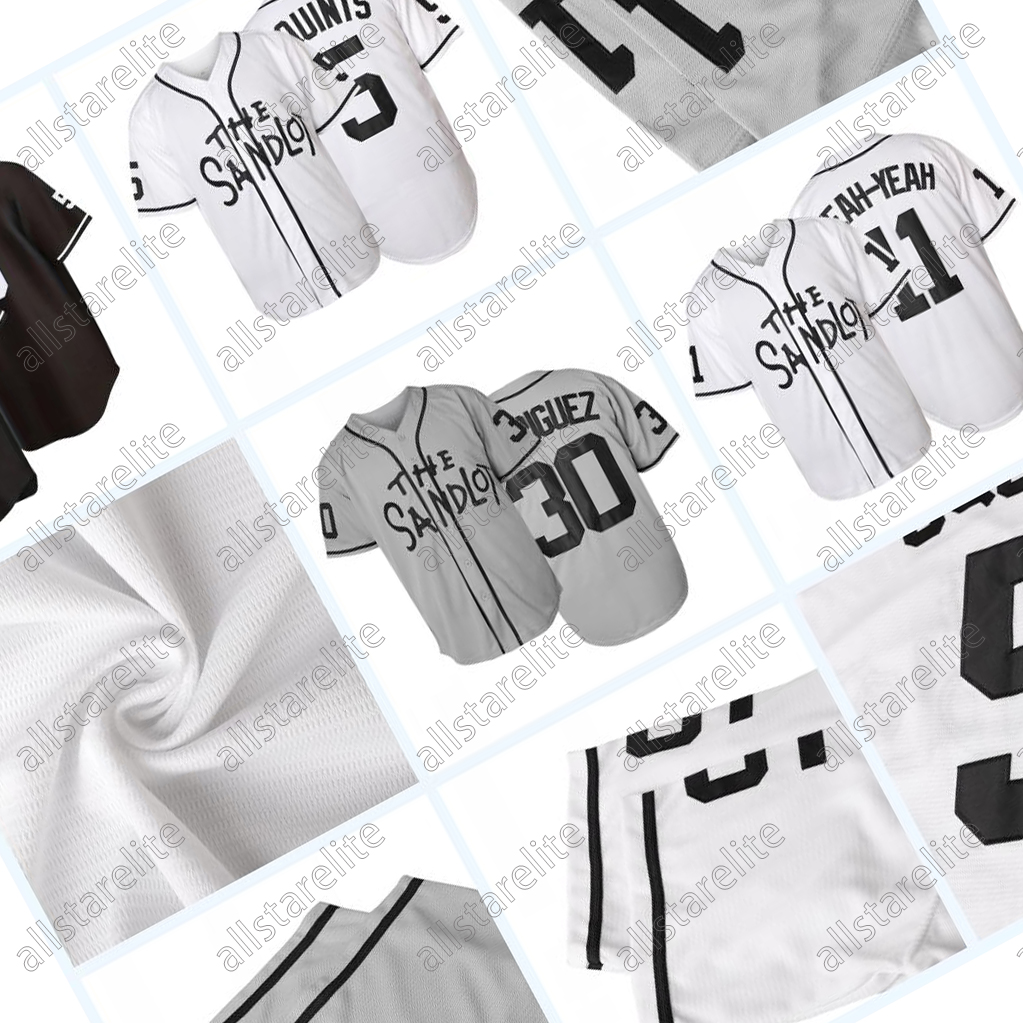 Personalized Custom The Jet Sandlot Benny Rodriguez Squints Yeah Yeah Baseball Jersey Embroidery Any Name Any Number Women Youth