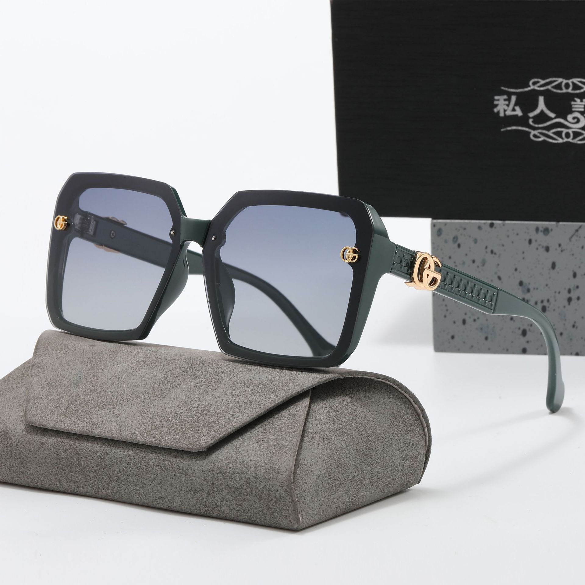 Luxury Premium Fashion Sunglasses 2025 New Model Women's Sunglasses, European And American Style, Large Frame, Polarized, UV Sunglasses For Big