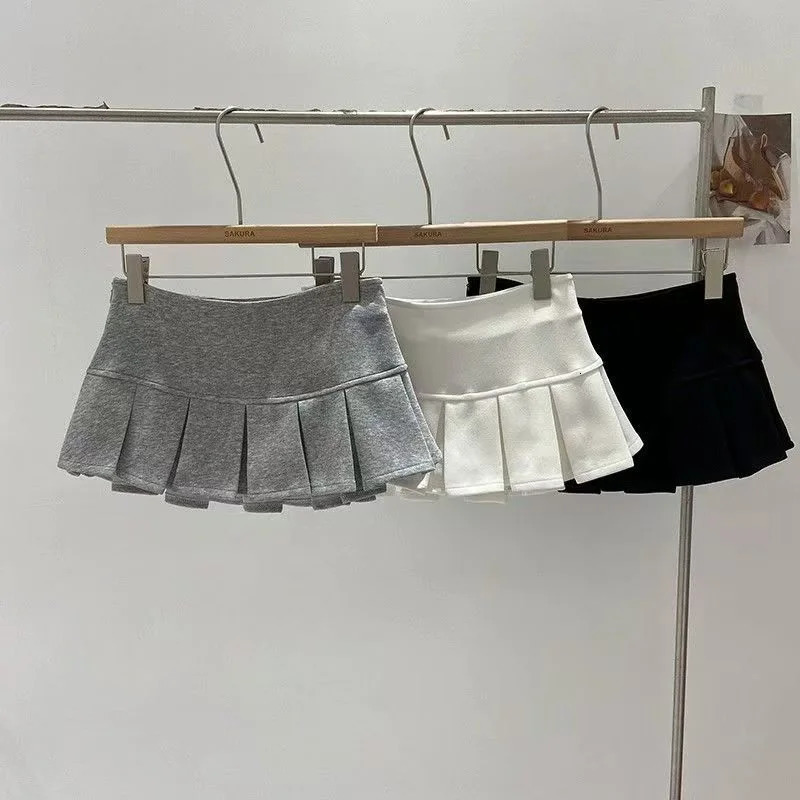 Sexy Mini Skirt Women Summer Black Fashion Zipper Partywear Casual Slim Pleated Skirt Elegant Versatile Sexy Female Skirt 260622