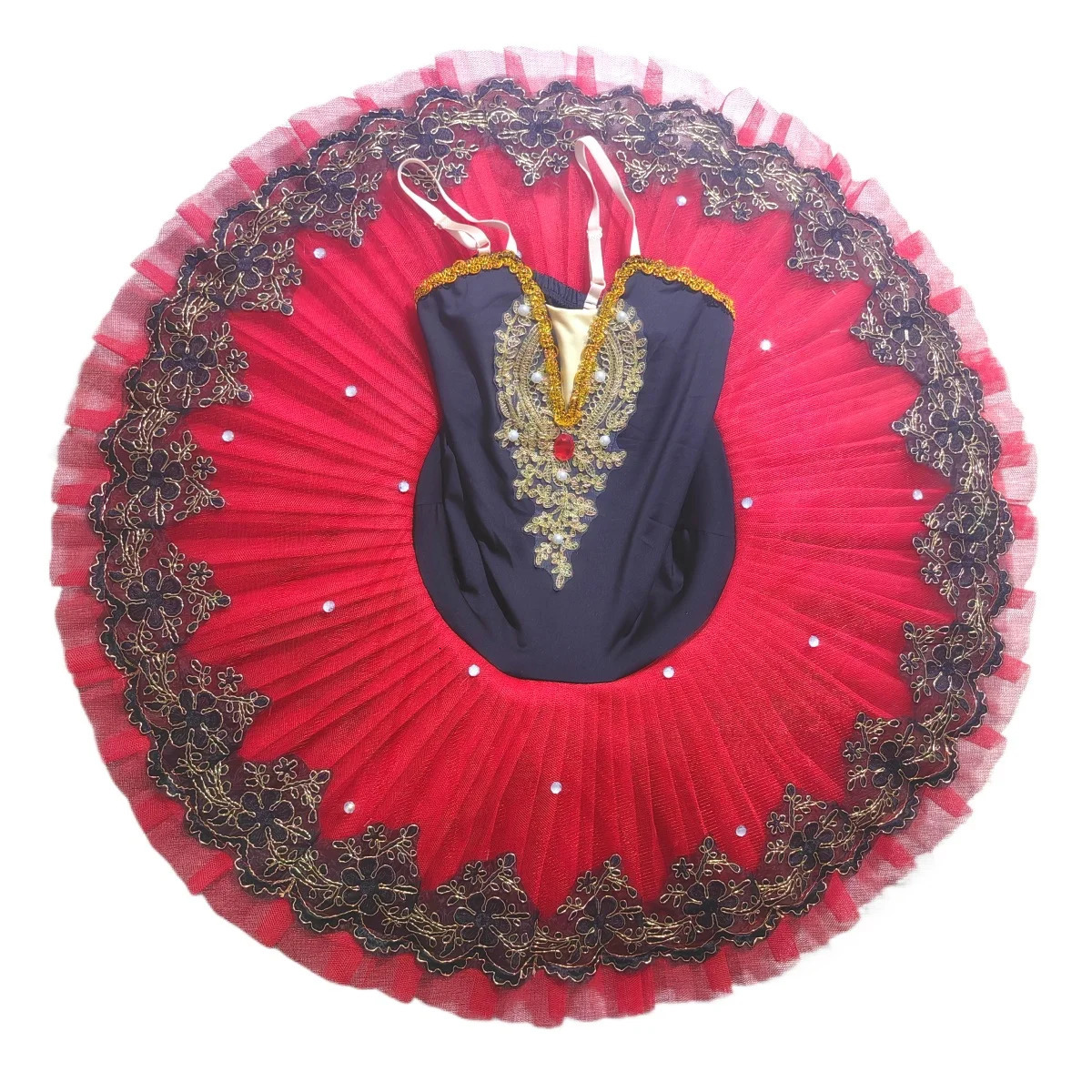 Gonna tutù balletto donna rosso nero adulti Lago dei cigni costumi di danza classica vestiti tutù professionale per ragazze vestito da ballo260624