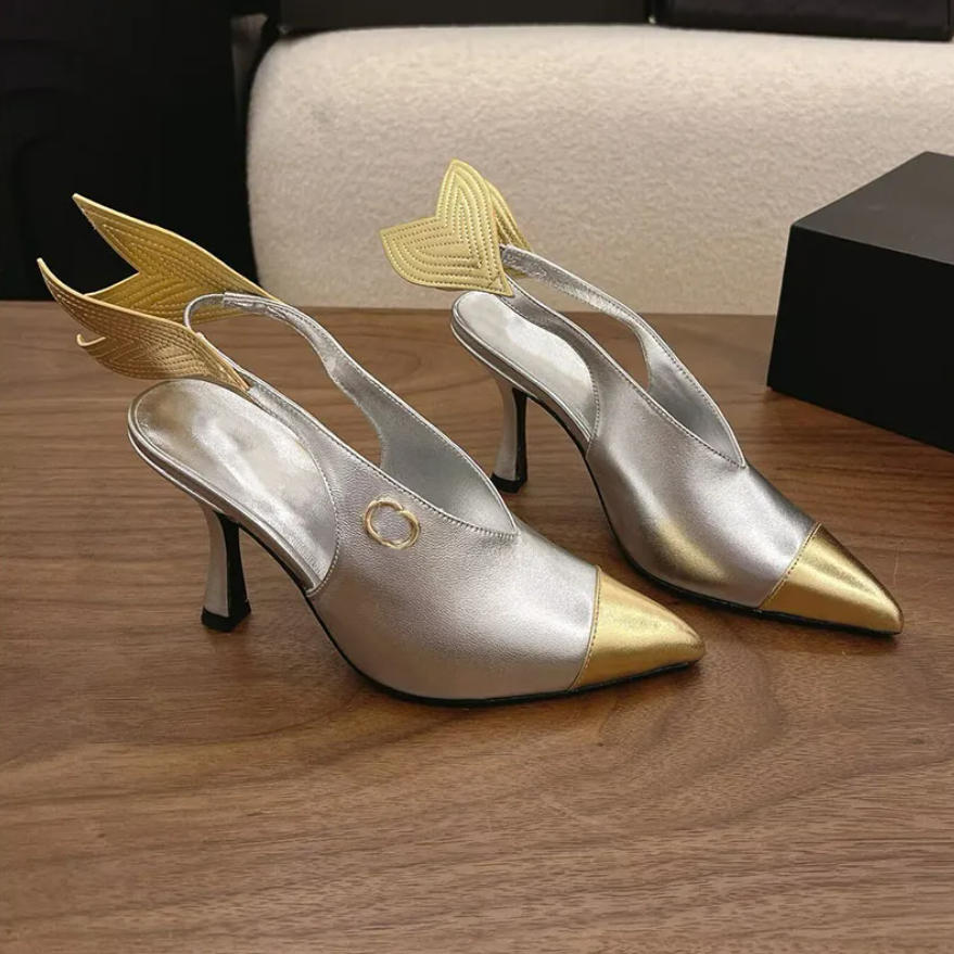 2026 Advanced Handicraft Workshop Series Rear Lace Shoes Womens Sandals French Exquisite Craftsmanship Sheep Leather High Quality Pointed Shoes 35-4