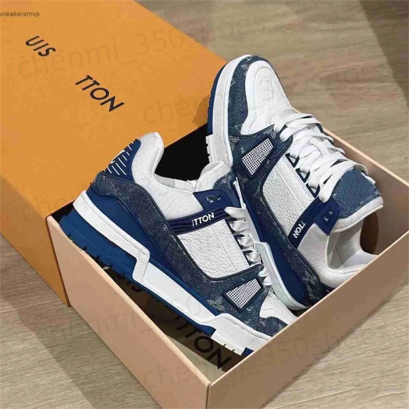 2026 High quality skate trainers Sneakers Trainers Maxi Casual Runner Shoes Outdoor Tops Black White Blue Distressed Mid Top Platform luxury brand d