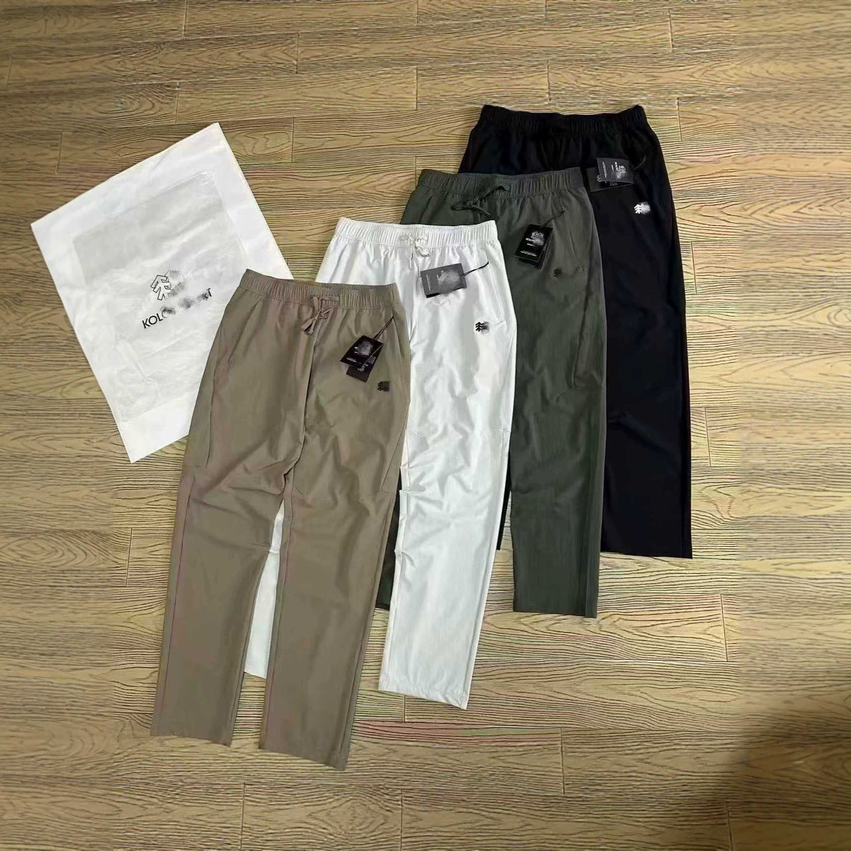 2026 early spring new K-Lon spring-summer mens sports lightweight quick-dry pants moisture-wicking quick-dry antibacterial outdoor casual pants L266