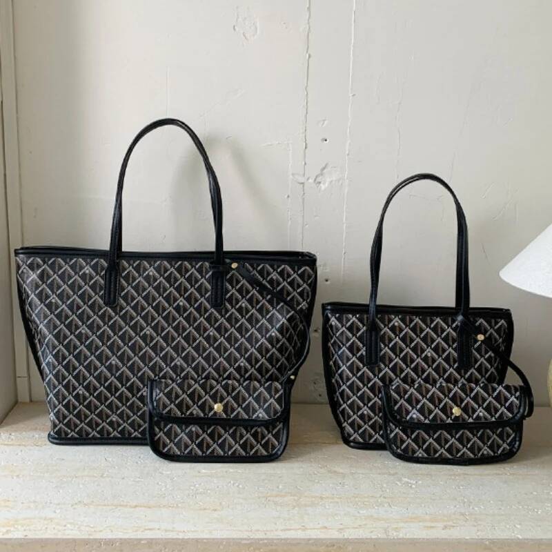 Women's New Simple Double Sided Available Mother And Child Large Capacity Casual Handbag Shopping Tote Bag