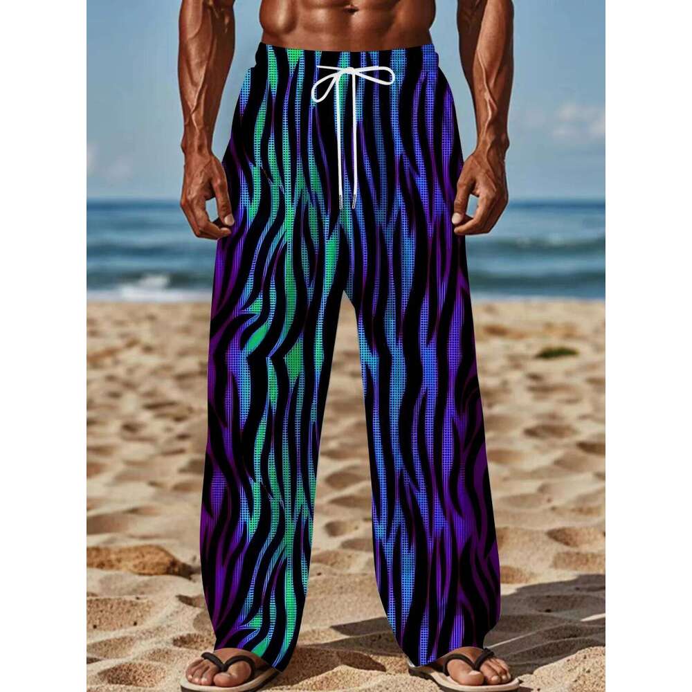 Hot Selling Trend Retro Classic Print 2026 New Unisex 3D Color Series Casual Y2K Street Fashion Couple Sports Pants W260624