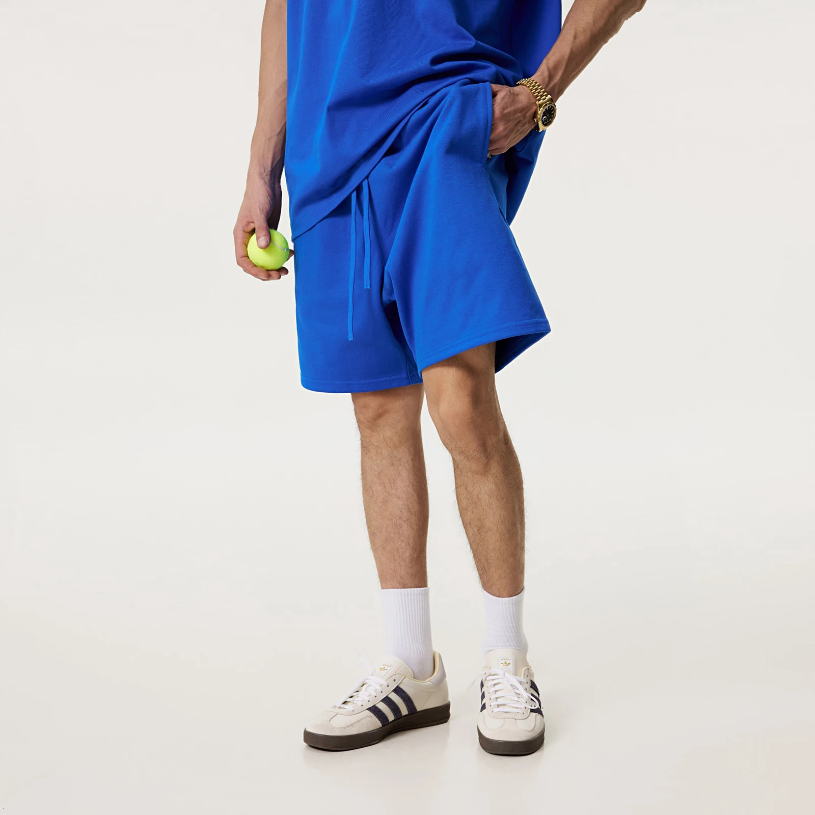 Summer Terry Casual Mens Sweat Shorts Cotton American Fashion Baggy Sport Shorts Y2k Cotton Oversized Shorts Beach Women 260623
