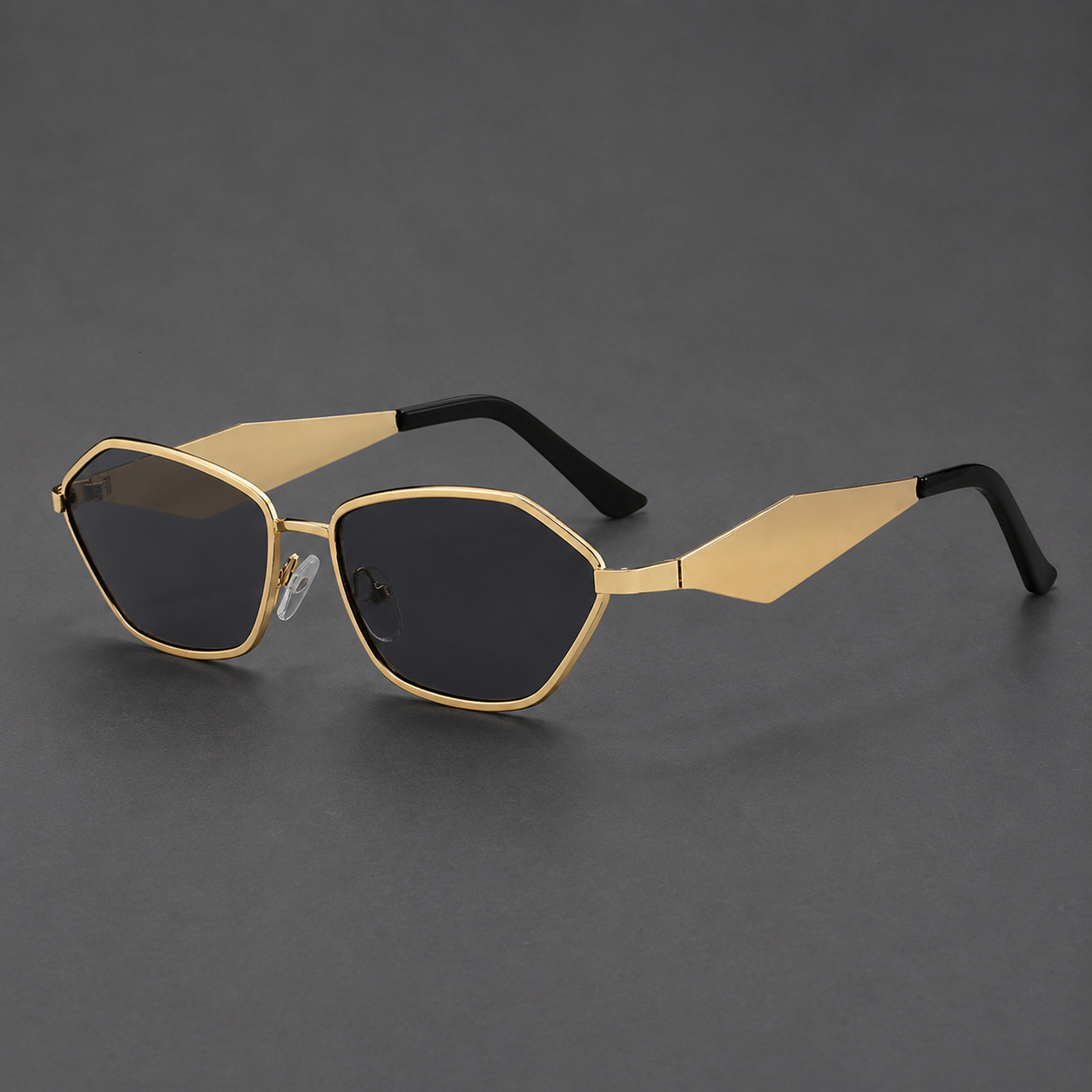2026 New Triangle Cat Eye Sunglasses with Metal Small Frame Glasses Frame, Popular Street Style Hip Hop Glasses, Essential Polarized Sunglasses for