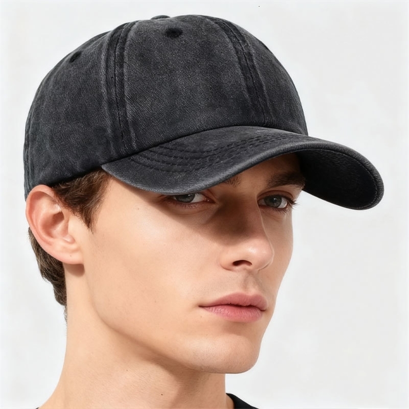 COKK Washed Cotton Adjustable Solid Color Baseball Cap Women Men Unisex Couple Cap Fashion Dad Hat Cap High Quality260611ww