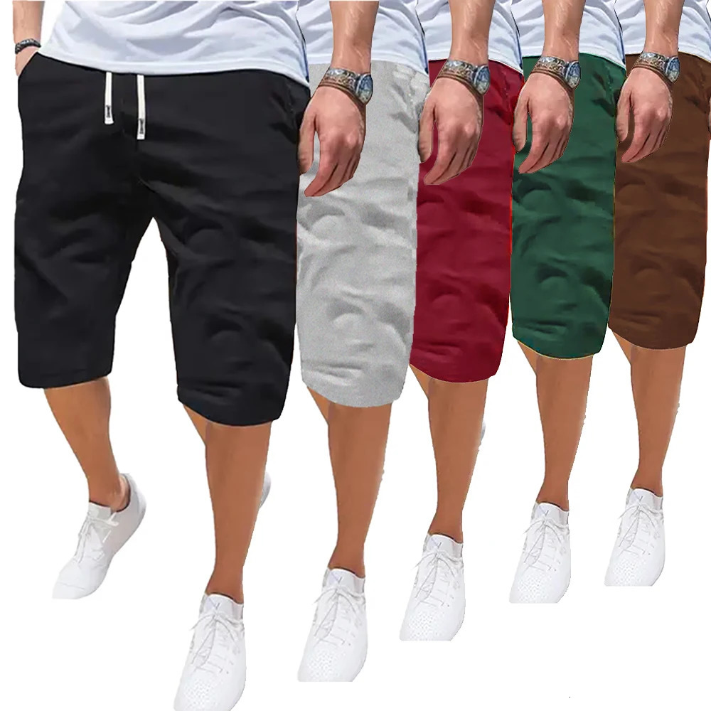 Mens Sports Shorts Breathable Thin Loose Casual Shorts Fashion Beach Comfortable Five Pants Outdoor Running Fitness Short Pants 260623