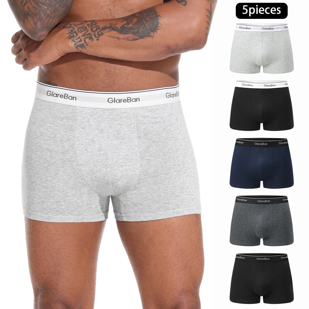 5pcs Pack Cotton Boxer Men Underwear Male Panties And Underpants For Homme y Set Shorts Box Slips Briefs 260624