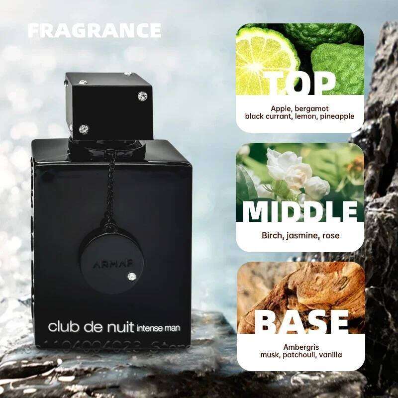 ARMAF Club De Nuit Intense Man EDT Women EDP (105ml) - Woody Spicy & Light Vietnam Fragrance, Long-Lasting Pheromone Perfume 26L0624
