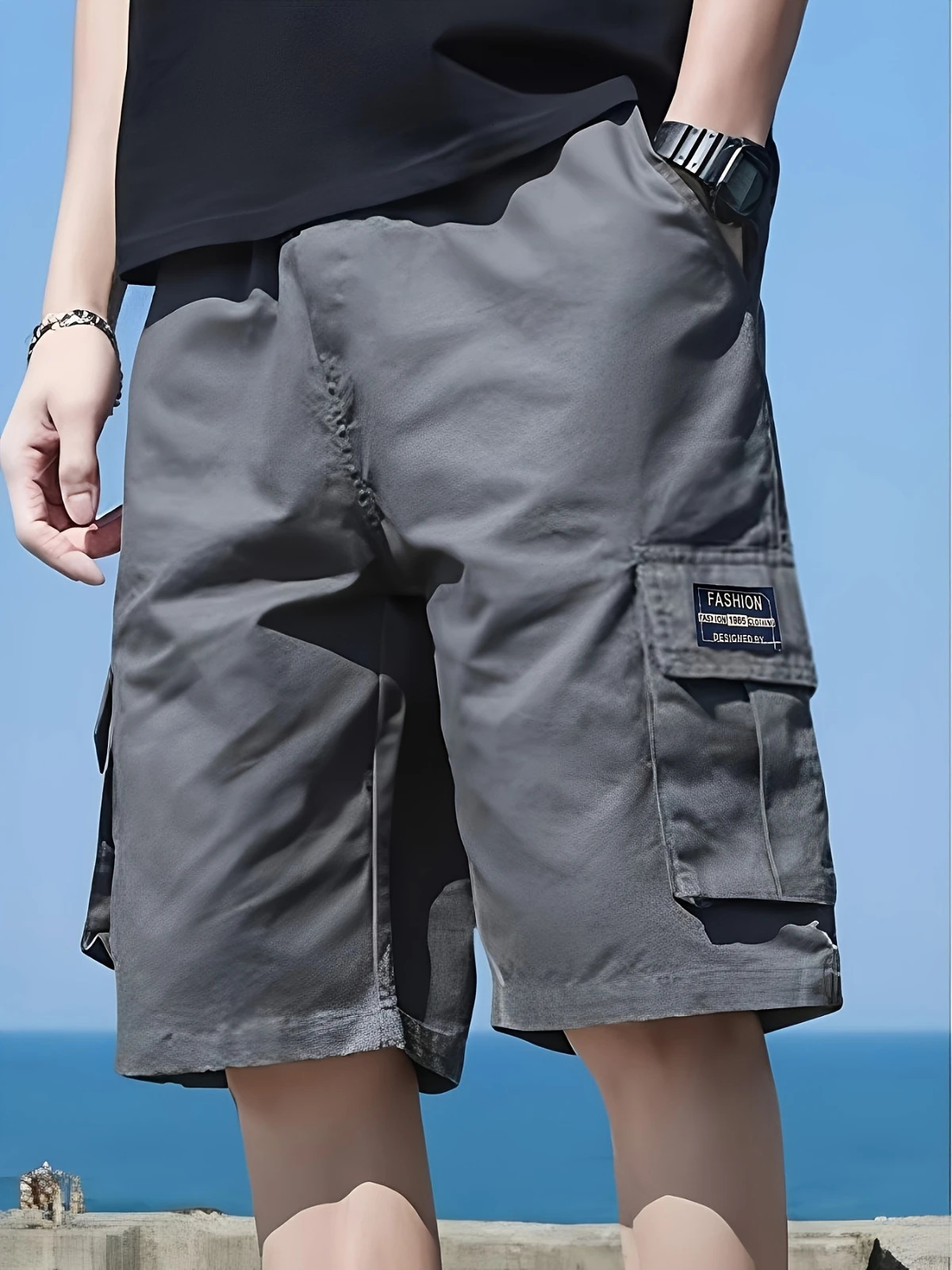 2026 Mens Cargo Shorts Outdoor Travel Casual Sports Large Pockets Durable and Comfortable Fabrics Thin Shorts for Outings 260623