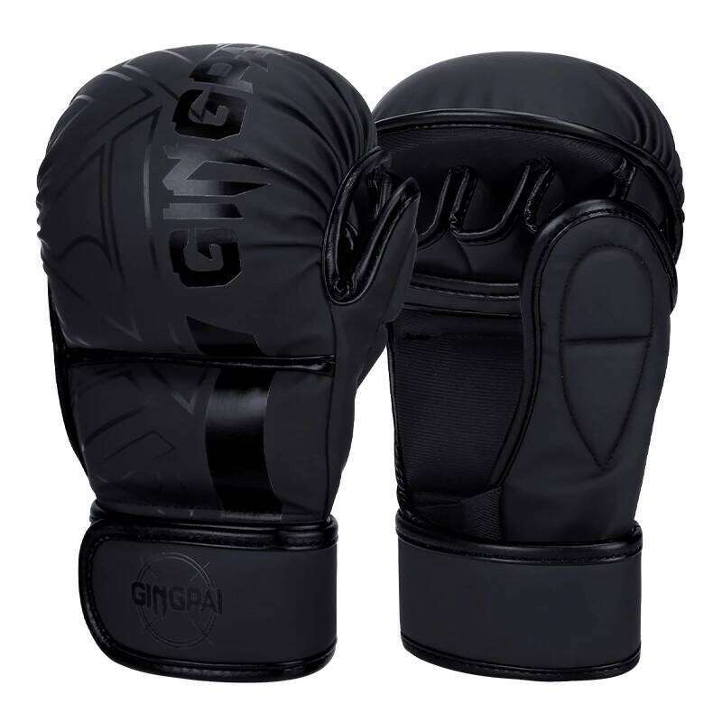 Professional MMA Half Finger Sandbag Karate Muay Thai Training Gloves PU Adult Kids Thickened Boxing Equipment W260624