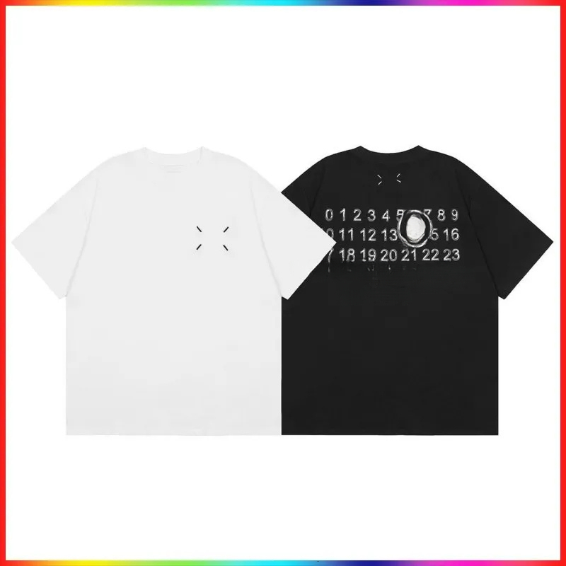 Mens t shirt designer t shirt Distressed Letter Print T Shirt Minimalist American Street Casual Unisex Short Sleeve Tee High quality Clothing shirt