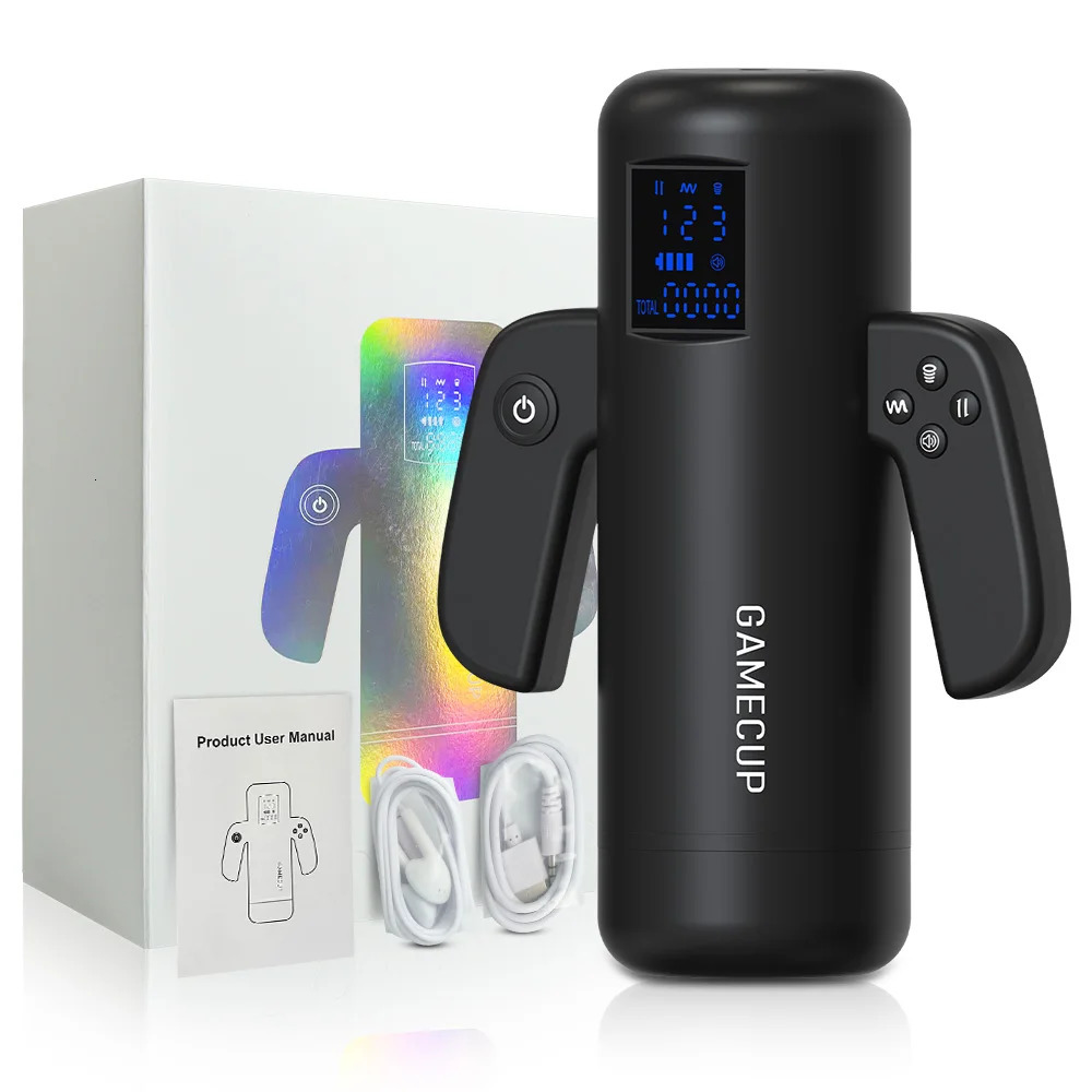 Automatic Male Masturbator Cup Thrusting Sucking Vibrating Heating Masturbation Electric Penis Pump with Handle for Men Sex Toys 260624