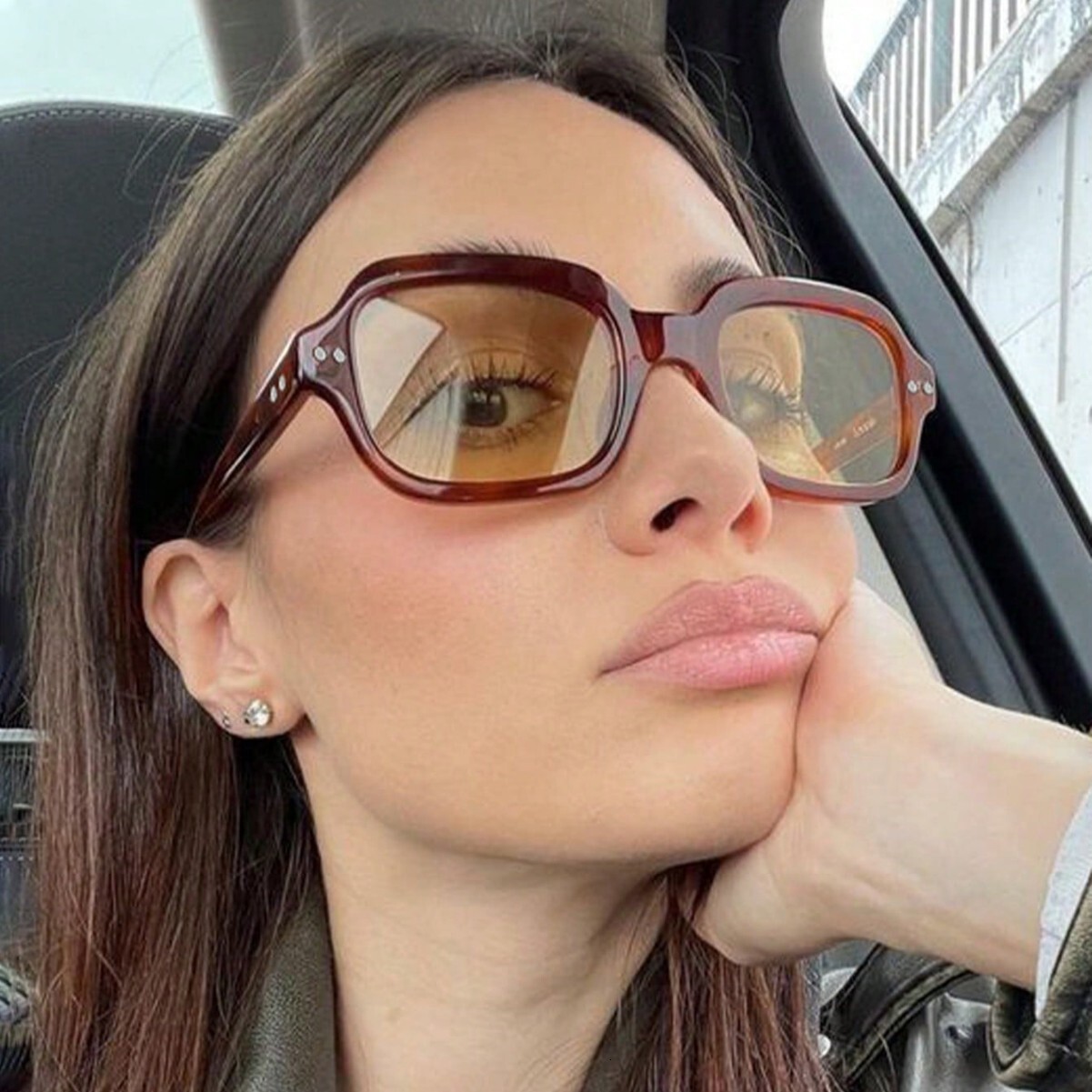 New European And American Style Women, High-End Square Fashion Glasses, Trade, Casual Small Frame Versatile Sunglasses For Men