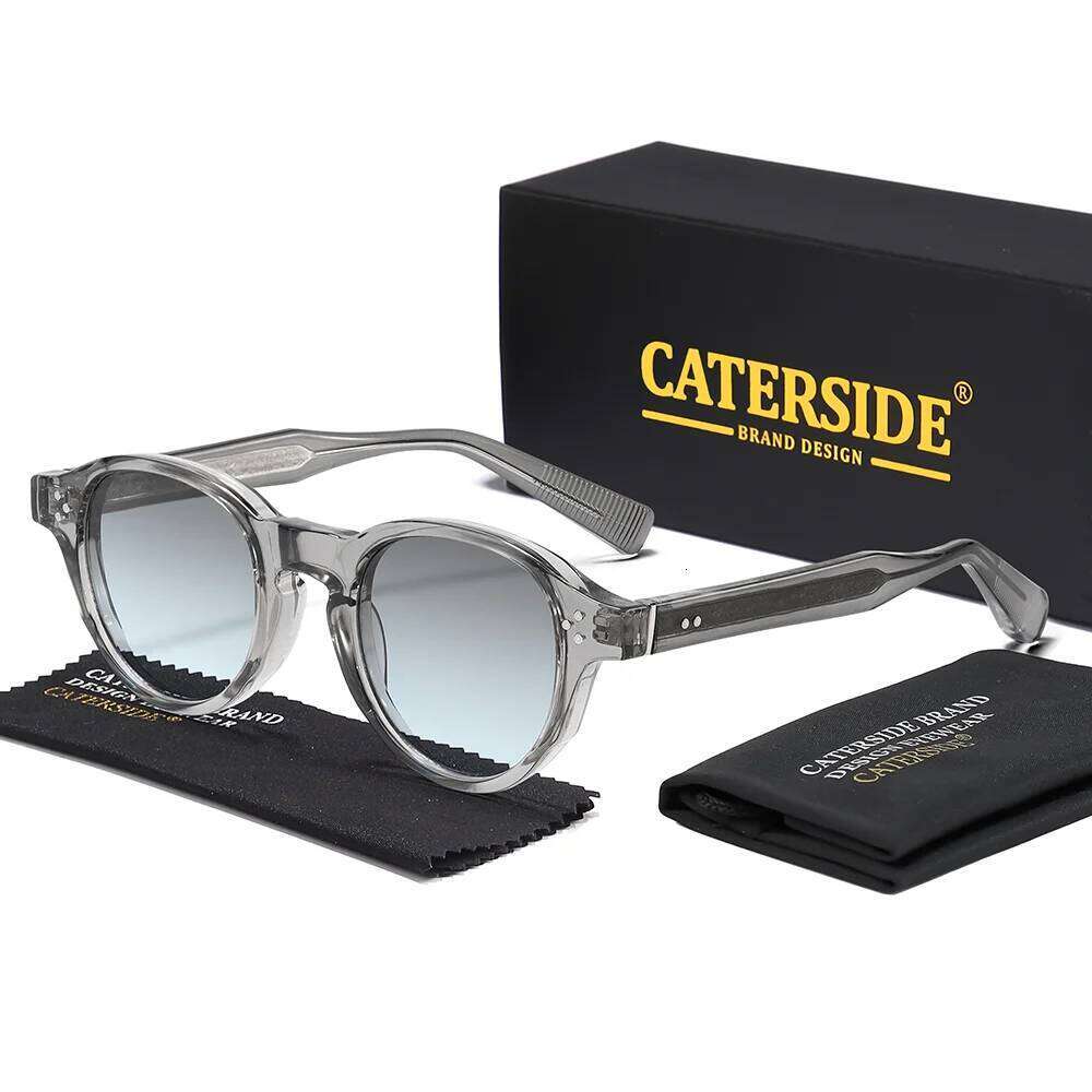 CATERSIDE Round Fashion Men's Sunglasses Luxury Brand Sun Glasses Women's Travel Beach Parties Holiday Gifts Eyeglasses UV400 26Y0624